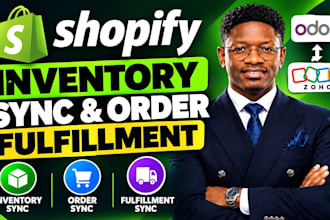 fix setup shopify inventory sync order fulfillment zoho odoo erp 3pl integration