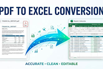 convert PDF data to excel, CSV or editable spreadsheets