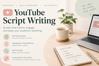 write script for your youtube video