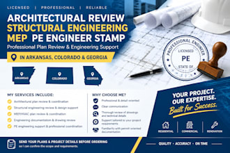 architect review structural engineering mep pe engineer stamp in ar co ge