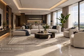 create photorealistic 3d interior renderings