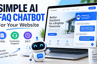 create a simple ai faq chatbot for your website