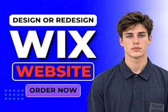 build wix website design, wix website redesign or wix ecommerce website