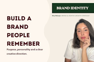 build your brand identity, personality and creative direction