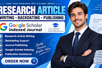 backdate, write and publish research article in google scholar indexed journal