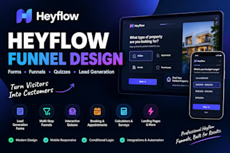 build a high converting heyflow funnel or lead generation form