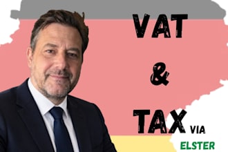 be your german tax advisor for vat, tax return, income tax and elster filing