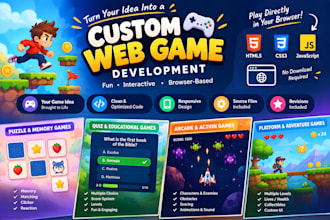 build a custom browser game for you