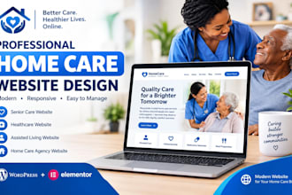 home care website healthcare elderly care medical website