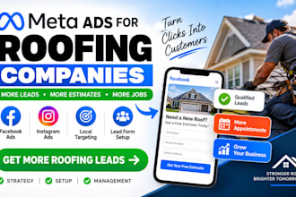 generate roofing companies leads with facebook ads and instagram ads