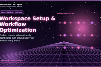 set up and optimize your jira, asana, or clickup workspace