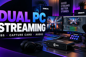 setup a professional dual PC streaming setup with obs and audio routing