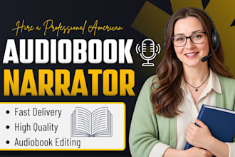 be female audiobook narrator for romance audiobook, female voice over for acx