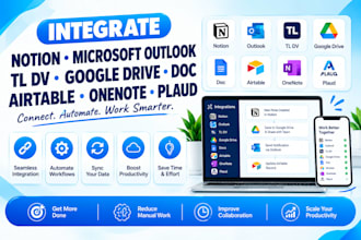 integrate notion microsoft outlook tl dv google drive doc airtable onenote plaud