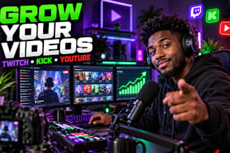 promote your youtube, twitch or kick channel organically