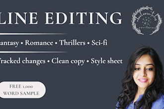 line edit your fantasy, romance or thriller novel