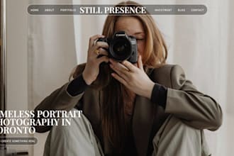 design a custom showit website in a week