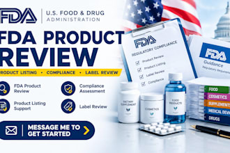 review your product for fda compliance and product listing