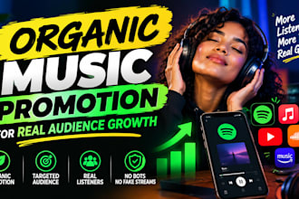 do organic music promotion for real audience growth