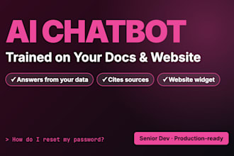 build a custom ai chatbot trained on your documents and website