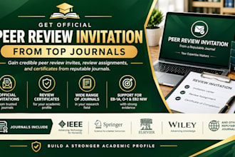 get peer review invites from top journals