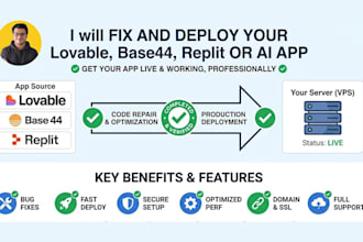fix and deploy your lovable, base44, replit or ai app