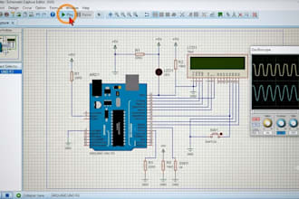 design and simulate electronic circuit in proteus