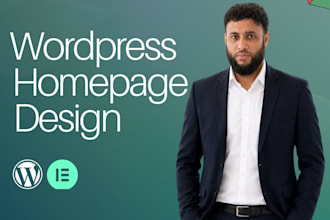 design a professional responsive wordpress home page