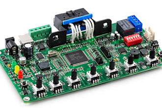 design automotive ecu pcb, can bus can fd and obd2 circuit for manufacturing
