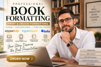 format amazon KDP ebook and paperback book for publishing