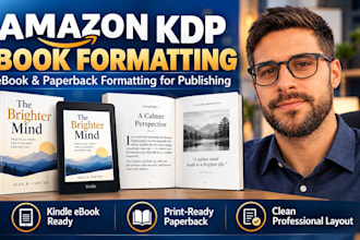 format amazon KDP ebook and paperback book for publishing