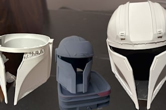 3d print and paint custom cosplay helmet and mask