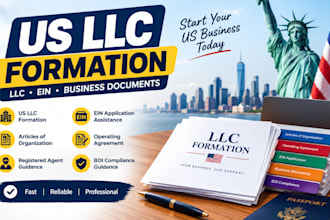 register your US llc and provide complete business documents