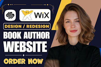 design modern author website, ebook website, or book author website