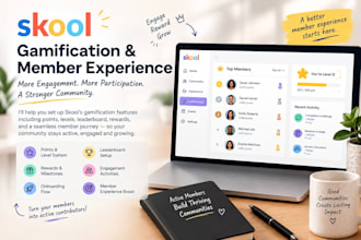 set up your skool gamification, levels,and member experience