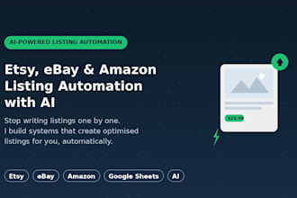 automate your etsy, ebay or amazon product listings using ai
