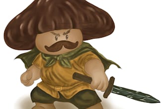 create character illustrations and concept art for your game