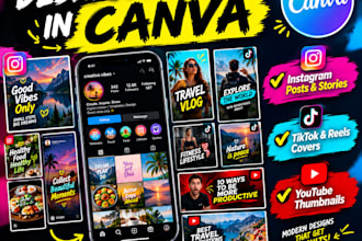 design viral canva templates for your instagram and tiktok
