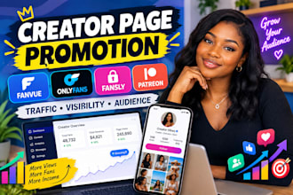setup fanvue, onlyfans, fansly and patreon page promotion campaigns