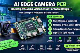 ai edge camera pcb design, rockchip rk3588 ai vision sensor hardware development