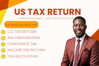 prepare US tax returns, tax preparation, llc, business and individual tax