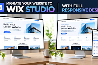 convert and migrate your website to a responsive wix studio site