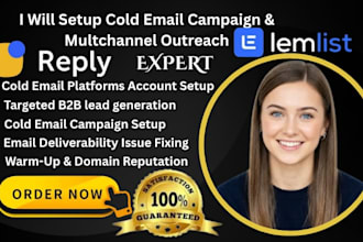setup reply io cold email campaigns lead generation for saas agencies IT service