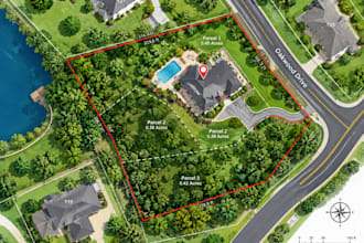 design a professional real estate property vector map