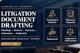 draft persuasive litigation motions and legal research