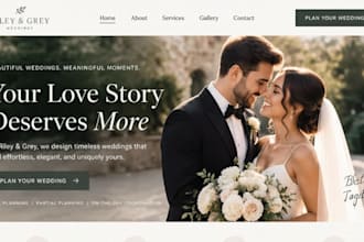design riley and grey wedding website customize riley and grey wedding website