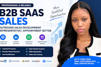 b2b saas sales rep outbound sales development representative appointment setter