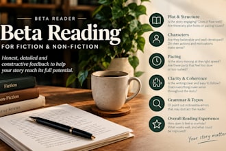 be your professional beta reader fast and honest feedback