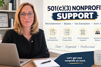 handle 501c3 reinstatement, bylaws, tax exemption and form 1023