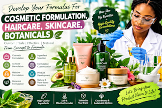 develop your formulas for cosmetic formulation,